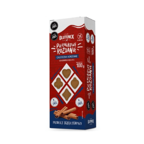 Ciasteczka korzenne bezglutenowe Piernikowe rozdanie 100g Glutenex
